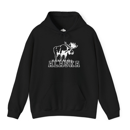 Alaska Moose Silhouette Shirt Hoodie – Alaska Cruise Shirts