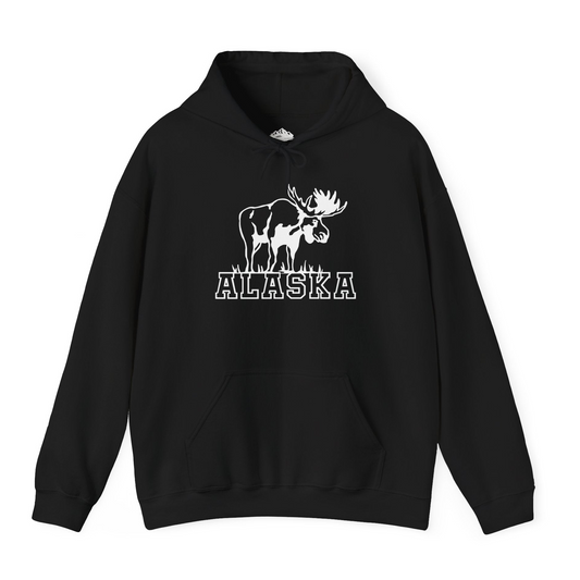 Alaska Moose Silhouette Shirt Hoodie – Alaska Cruise Shirts