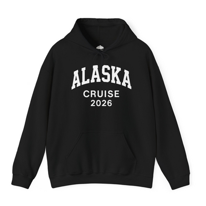 Alaska Cruise 2026 Bold Collegiate Vacation Travel Shirt — Hoodie Hoodie – Alaska Cruise Shirts