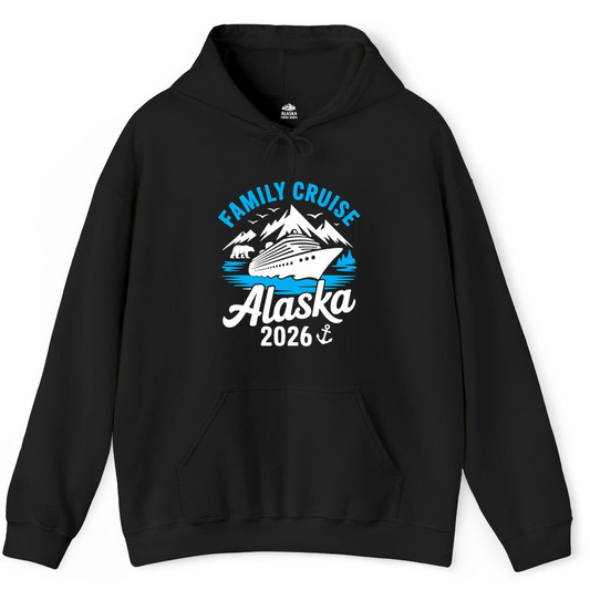 Alaska Family Cruise Shirt 2026 Mountains Wildlife Adventure Tee — Hoodie Hoodie – Alaska Cruise Shirts