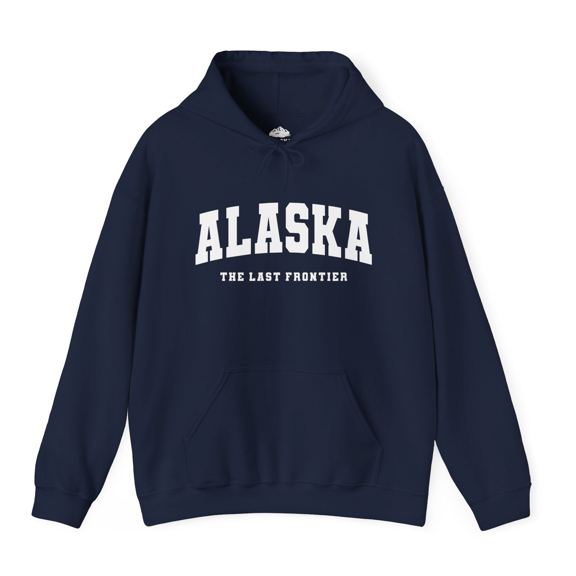 Alaska The Last Frontier Bold Collegiate Vintage State Pride Shirt — Hoodie Hoodie – Alaska Cruise Shirts