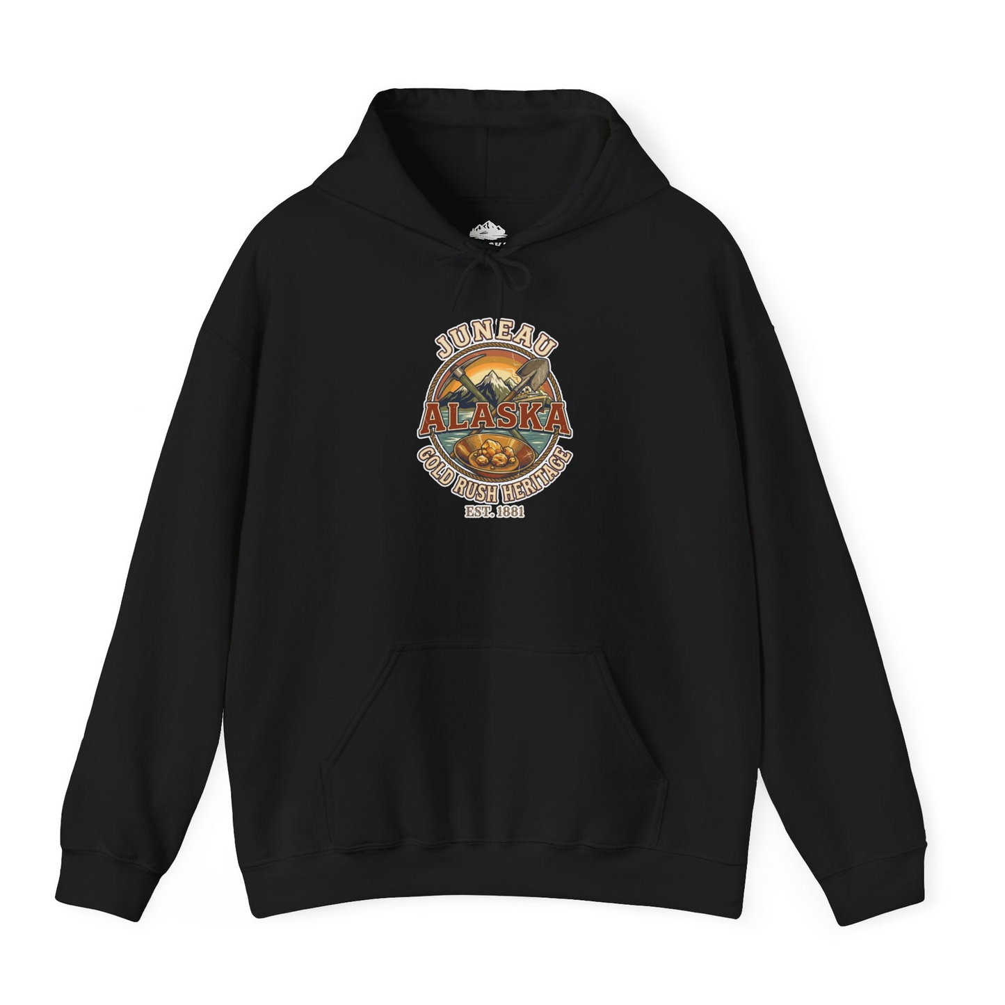 Juneau Alaska Gold Rush Heritage Vintage Travel T-Shirt — Hoodie Hoodie – Alaska Cruise Shirts