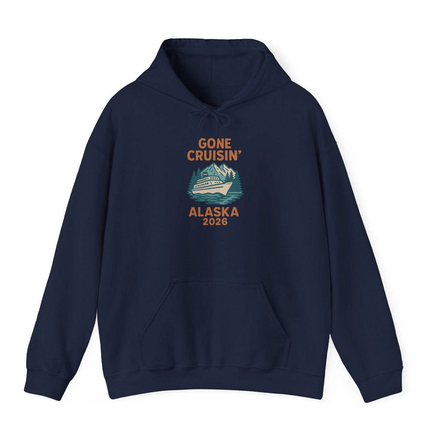 Gone Cruisin Alaska 2026 Retro Cruise Ship Nature Scenery Shirt — Hoodie Hoodie – Alaska Cruise Shirts