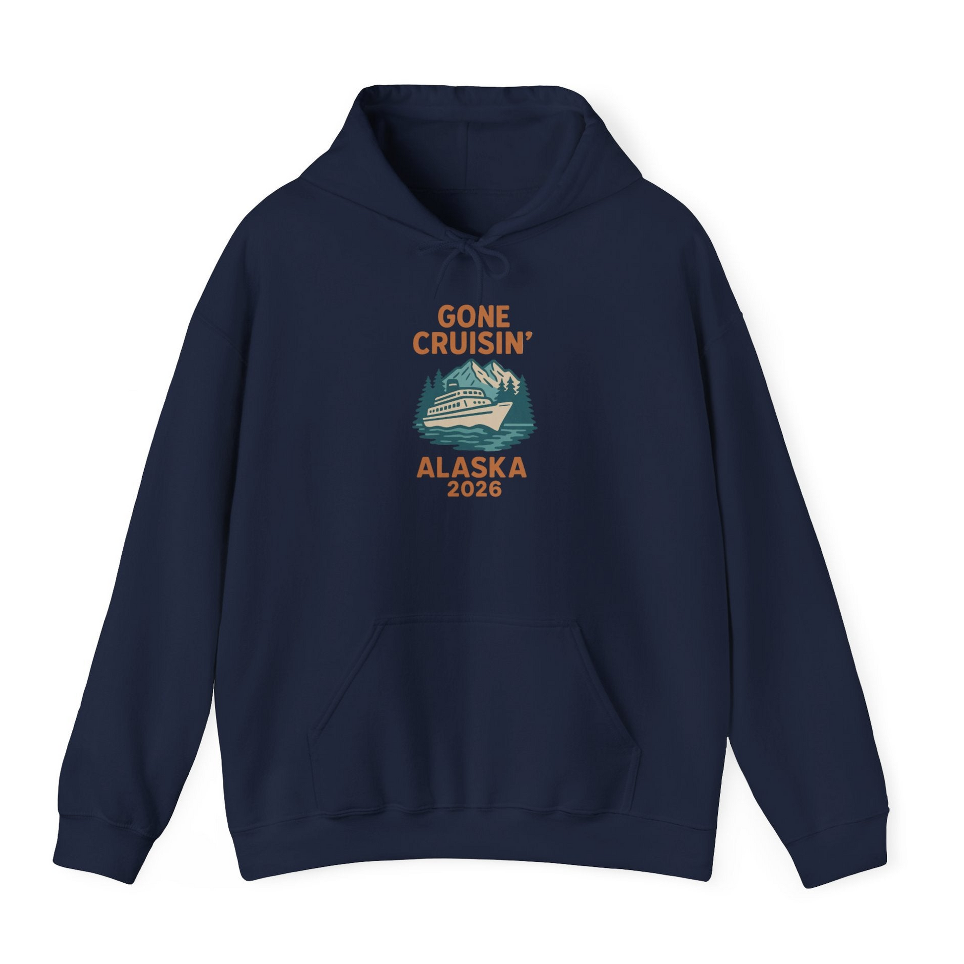 Gone Cruisin Alaska 2026 Retro Cruise Ship Nature Scenery Shirt — Hoodie Hoodie – Alaska Cruise Shirts