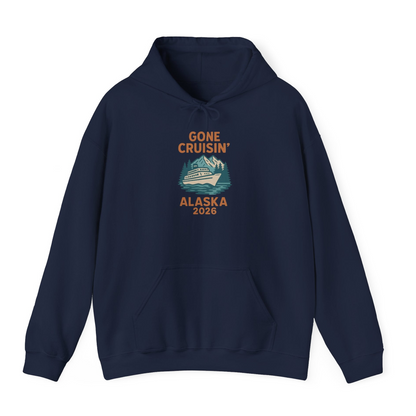 Gone Cruisin Alaska 2026 Retro Cruise Ship Nature Scenery Shirt — Hoodie Hoodie – Alaska Cruise Shirts