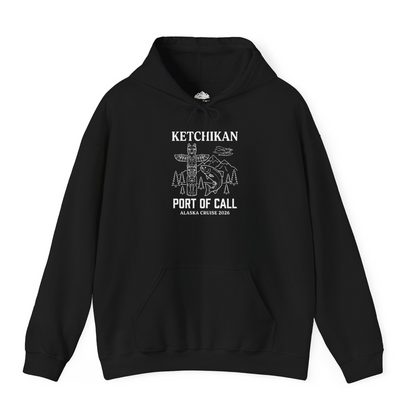 Ketchikan Alaska Cruise Port of Call Totem Wildlife Adventure Shirt — Hoodie Hoodie – Alaska Cruise Shirts