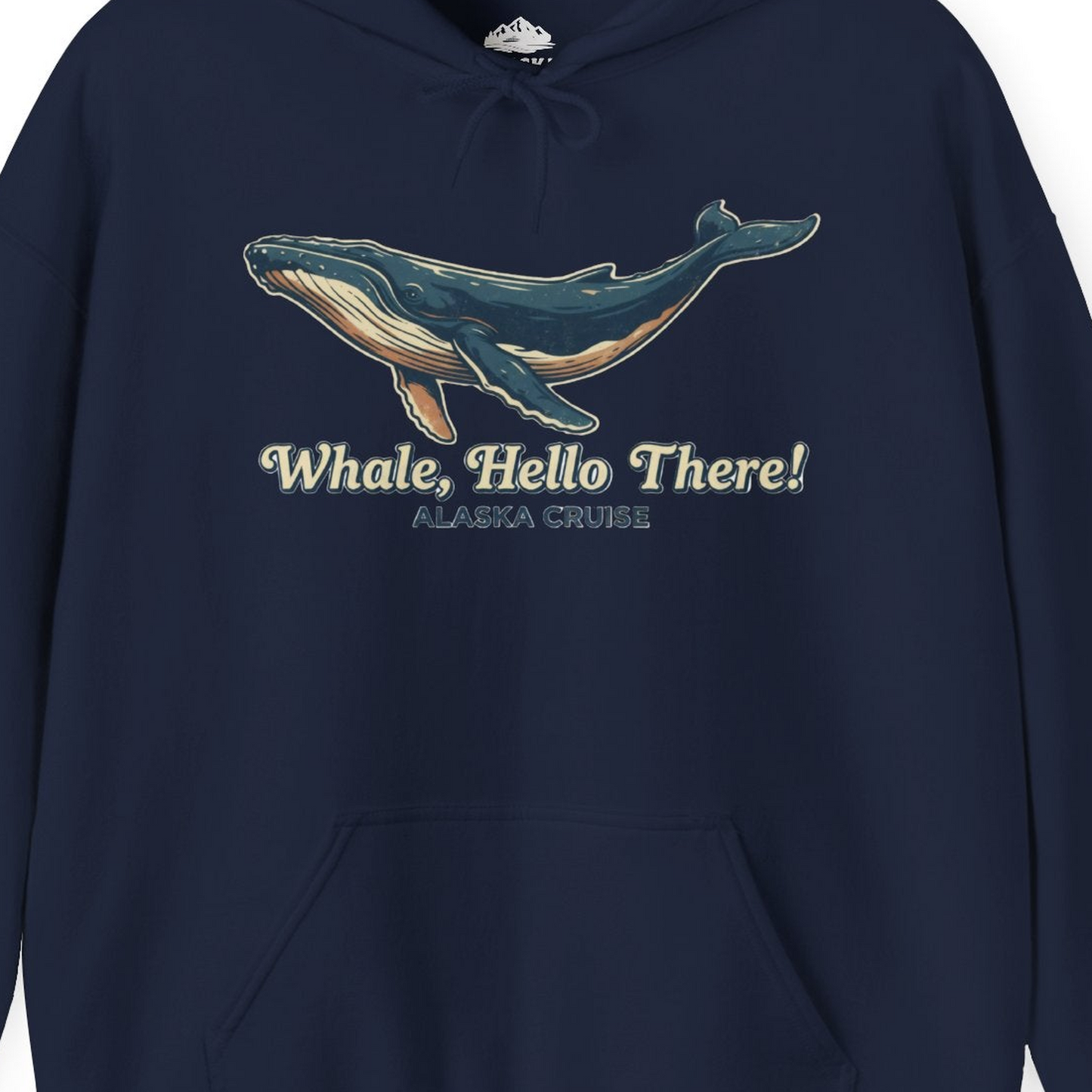 Whale Hello There Alaska Cruise Shirt Hoodie – Alaska Cruise Shirts Close Up