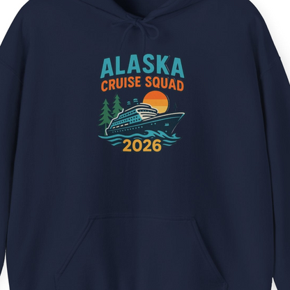 Alaska Cruise Squad Shirt Hoodie – Alaska Cruise Shirts Close Up