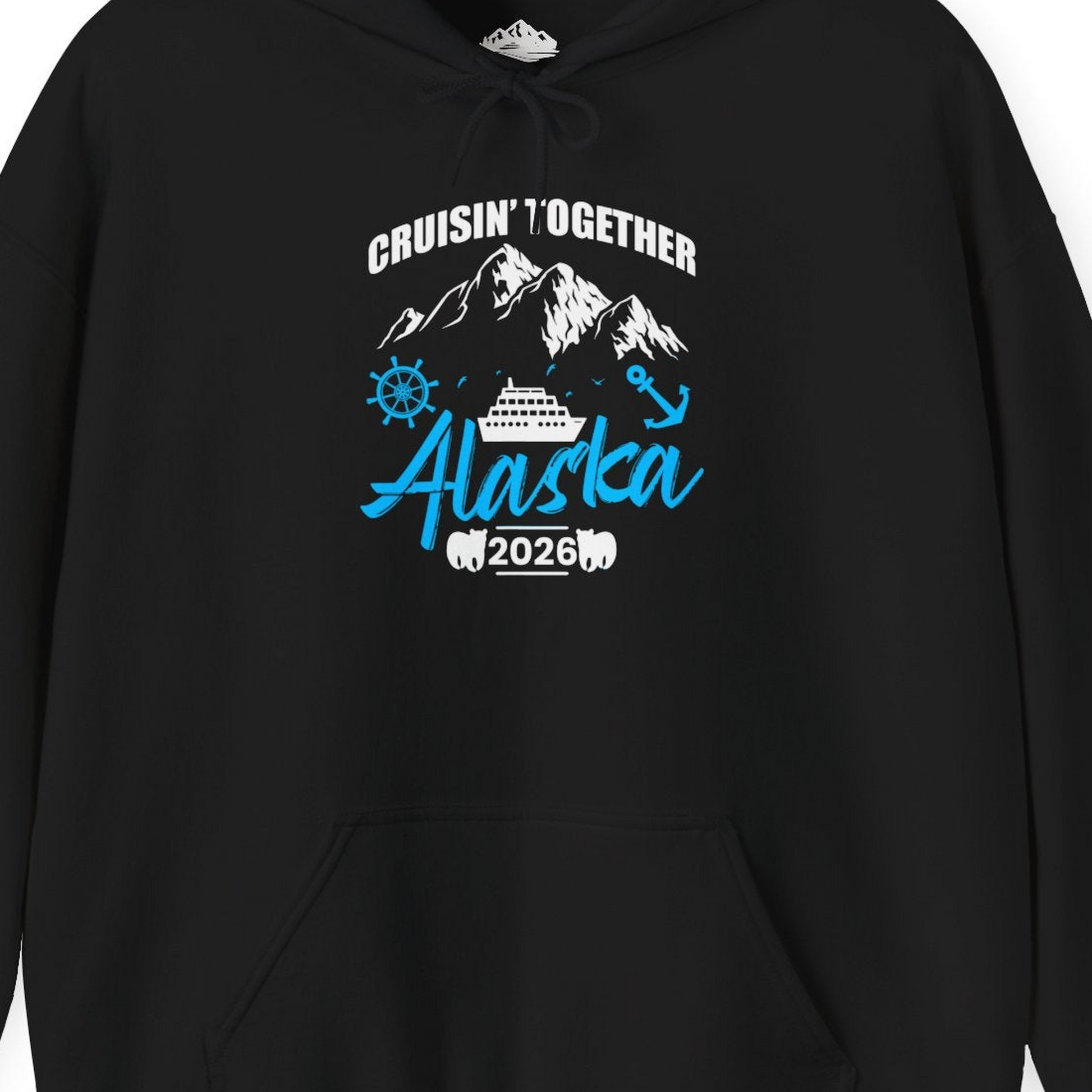 Alaska Cruise Group Adventure Shirt Hoodie – Alaska Cruise Shirts Close Up