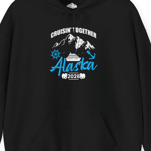 Alaska Cruise Group Adventure Shirt Hoodie – Alaska Cruise Shirts Close Up