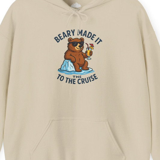 Funny Cruise Bear Shirt Hoodie – Alaska Cruise Shirts Close Up