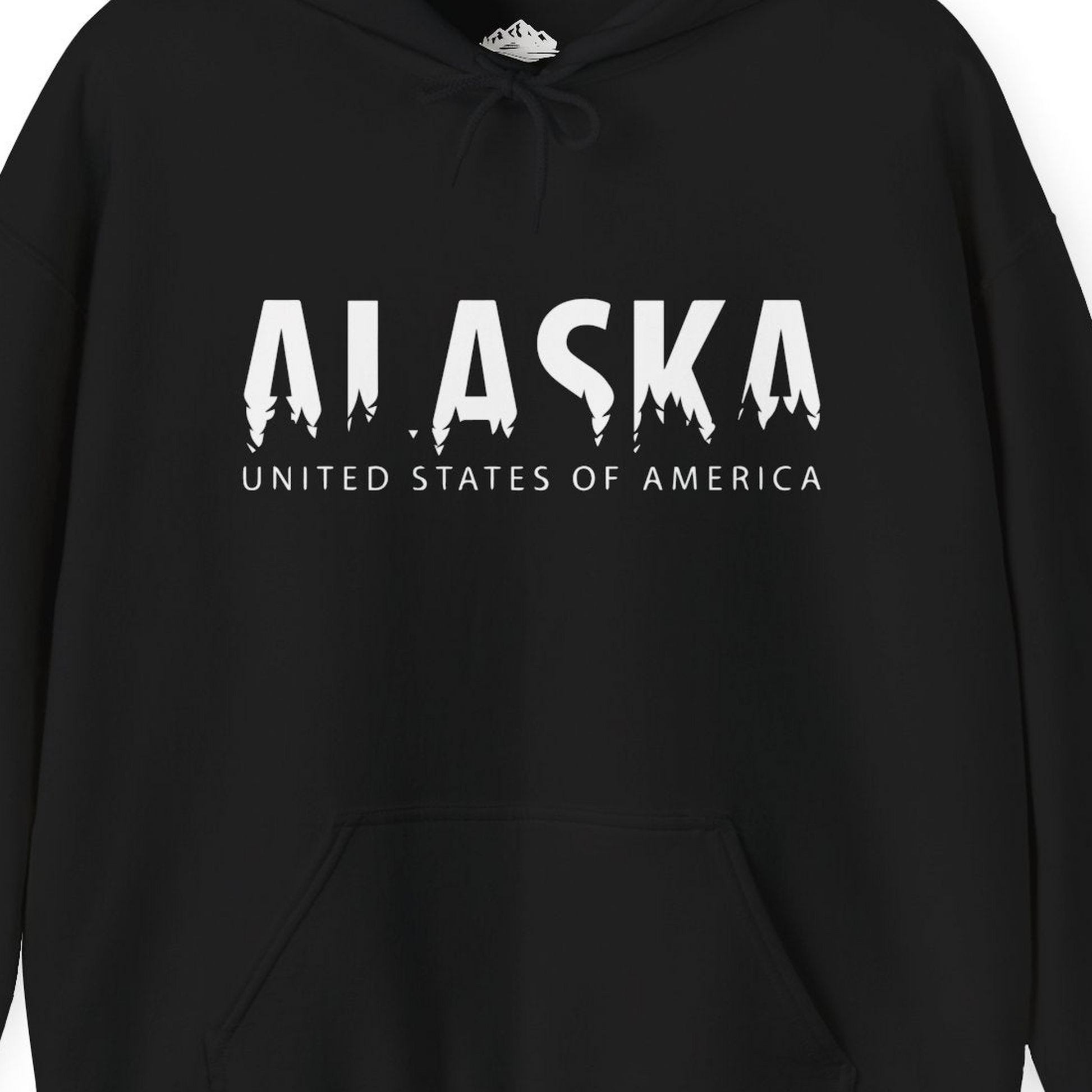 Alaska United States Typography Shirt Hoodie – Alaska Cruise Shirts Close Up