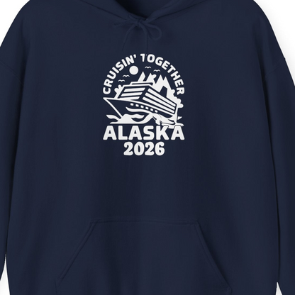 Cruisin Together Alaska Cruise Shirt Hoodie – Alaska Cruise Shirts Close Up