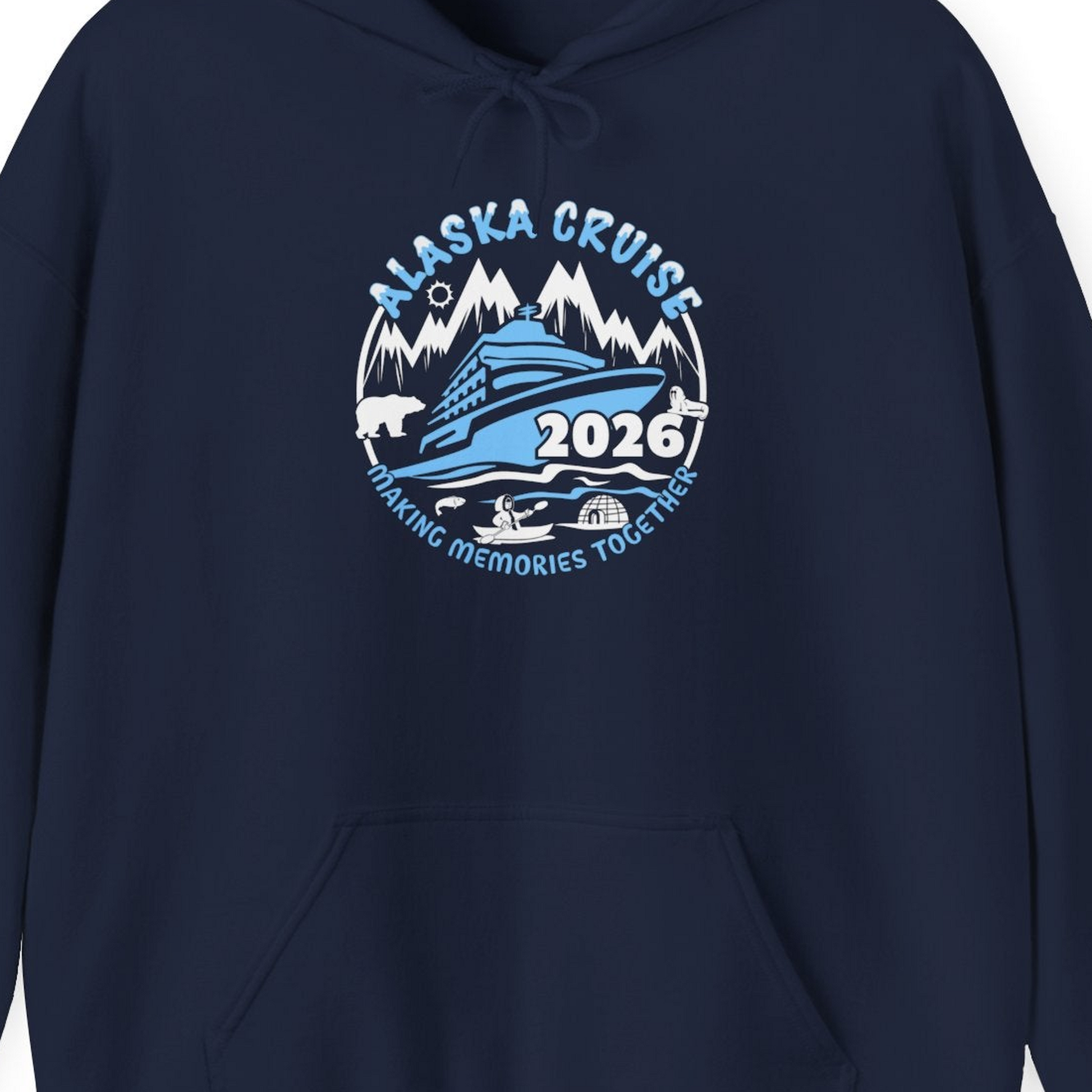 Alaska Cruise 2026 Shirt Hoodie – Alaska Cruise Shirts Close Up