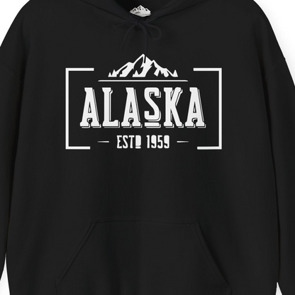 Alaska Mountain Vintage Shirt Hoodie – Alaska Cruise Shirts Close Up