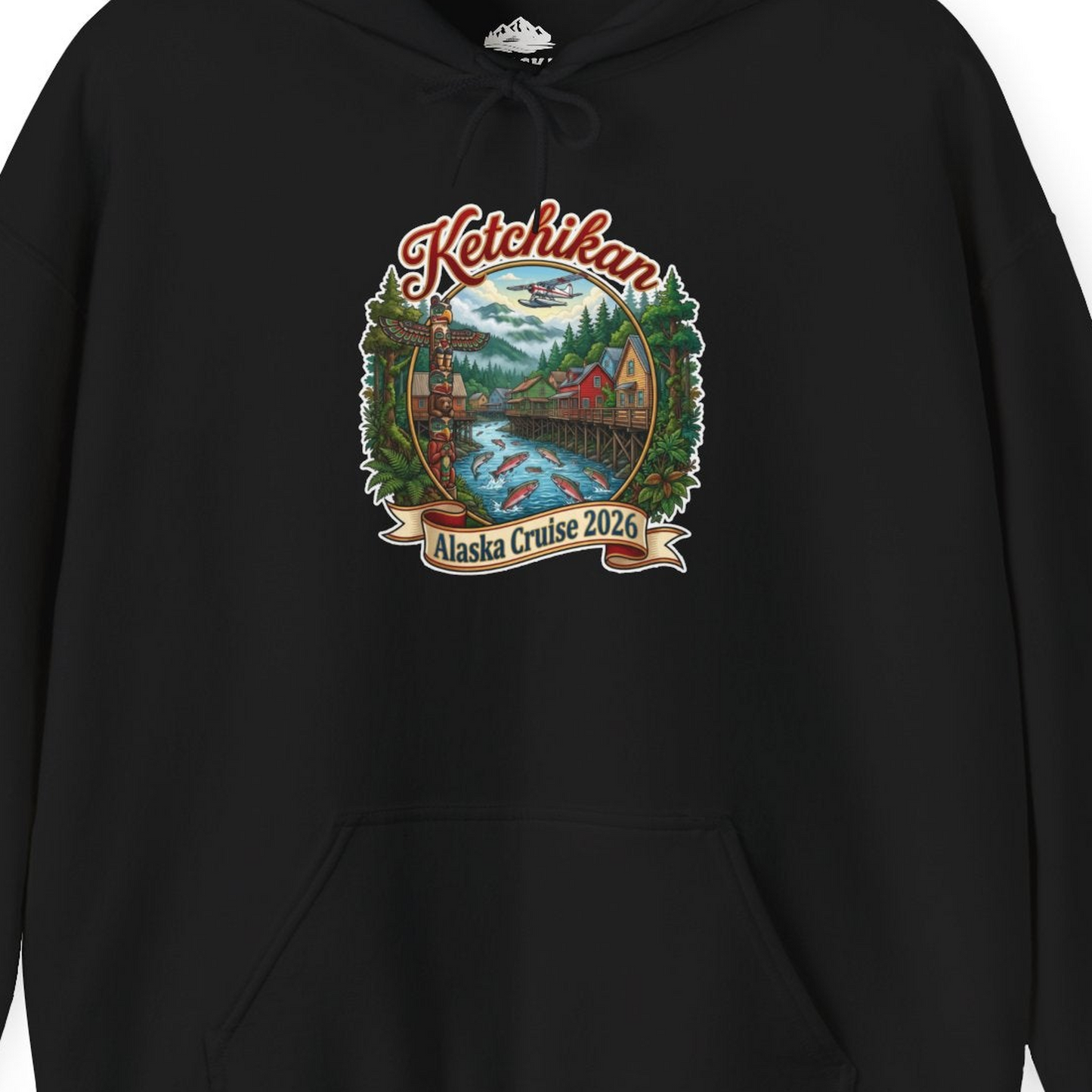Ketchikan Alaska Cruise 2026 Vintage Souvenir Vacation Shirt — Hoodie Hoodie – Alaska Cruise Shirts Close Up