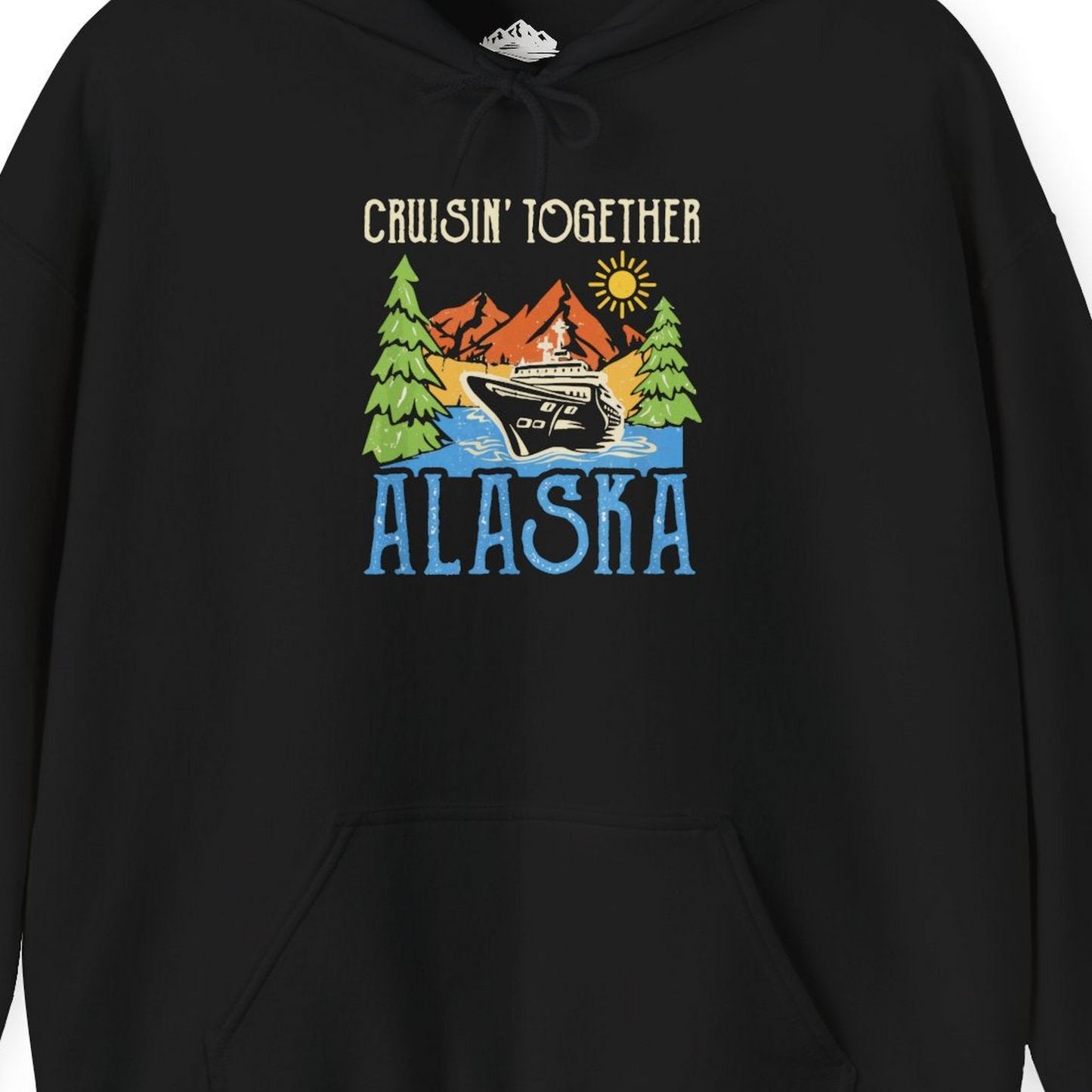 Alaska Cruise Adventure Nature Landscape Retro Family Shirt — Hoodie Hoodie – Alaska Cruise Shirts Close Up