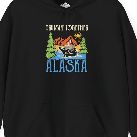 Alaska Cruise Adventure Nature Landscape Retro Family Shirt — Hoodie Hoodie – Alaska Cruise Shirts Close Up