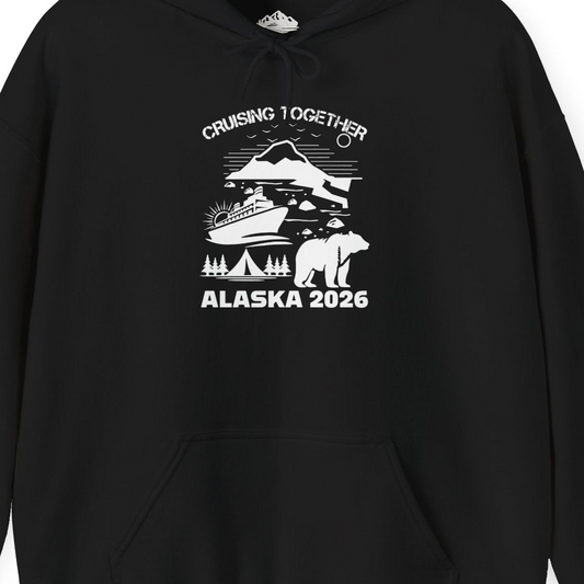 Alaska Cruise 2026 Family Adventure Bear Mountain Nature Shirt — Hoodie Hoodie – Alaska Cruise Shirts Close Up