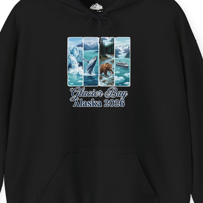 Glacier Bay Alaska 2026 Cruise Nature Wildlife Adventure Shirt — Hoodie Hoodie – Alaska Cruise Shirts Close Up