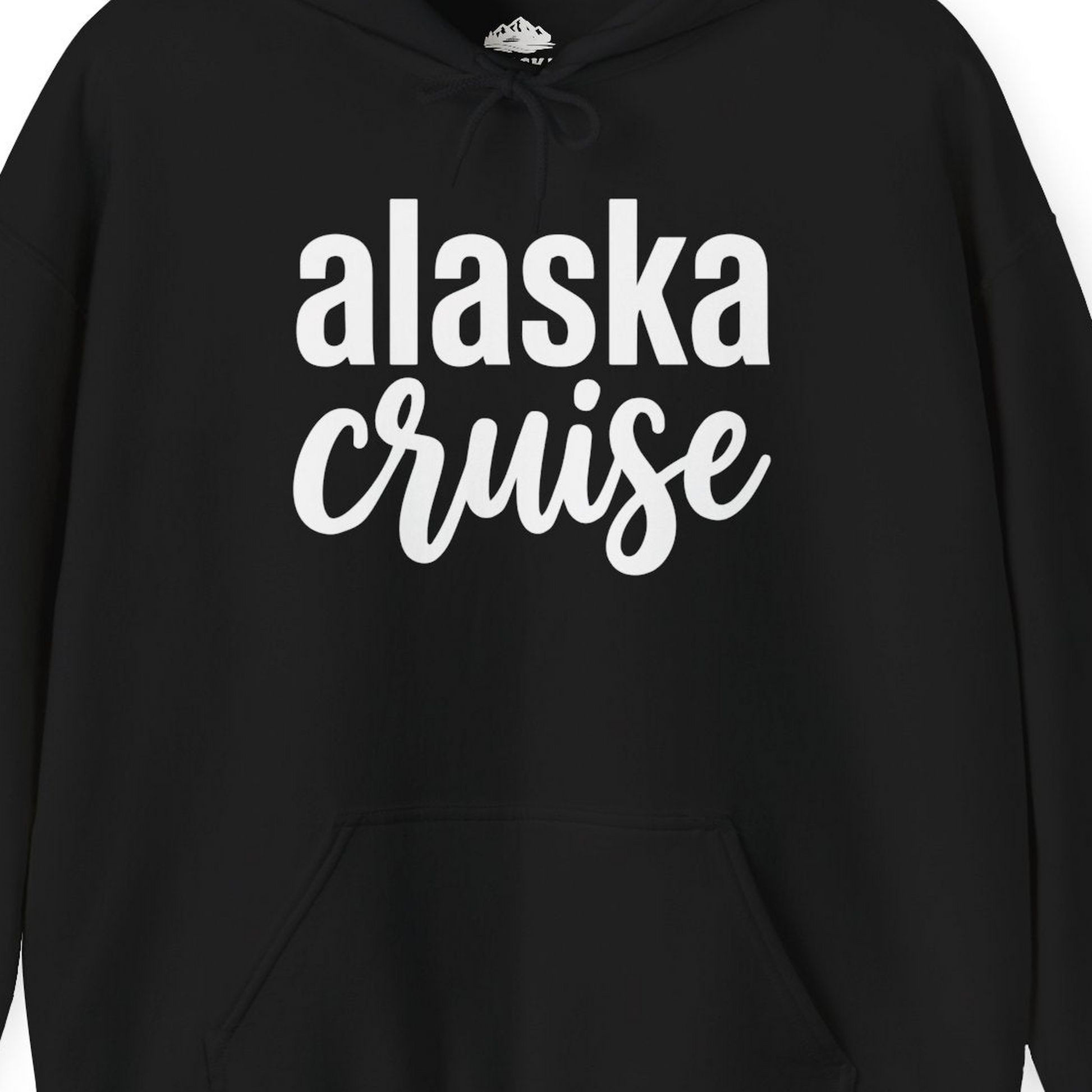 Bold Alaska Cruise Typography Shirt for Vacation Memories — Hoodie Hoodie – Alaska Cruise Shirts Close Up