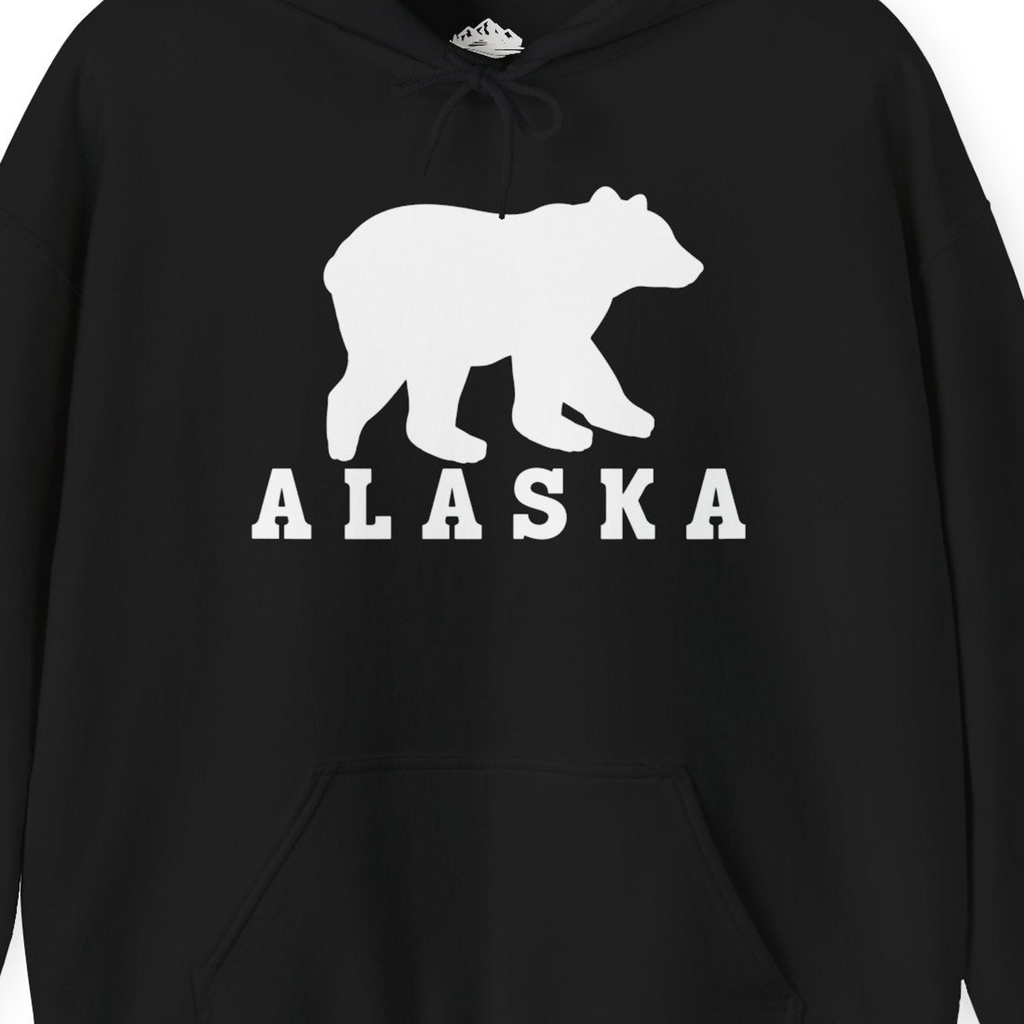Alaska Bear Silhouette Shirt Hoodie – Alaska Cruise Shirts Close Up