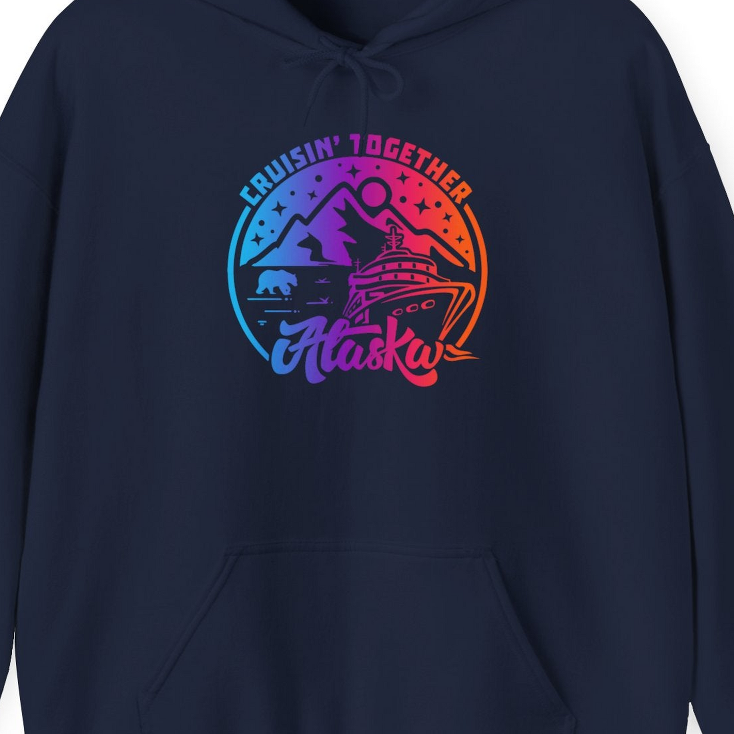 Alaska Cruise Shirt Hoodie – Alaska Cruise Shirts Close Up