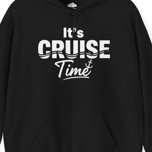 It’s Cruise Time Nautical Vacation Shirt for Cruise Travelers — Hoodie Hoodie – Alaska Cruise Shirts Close Up