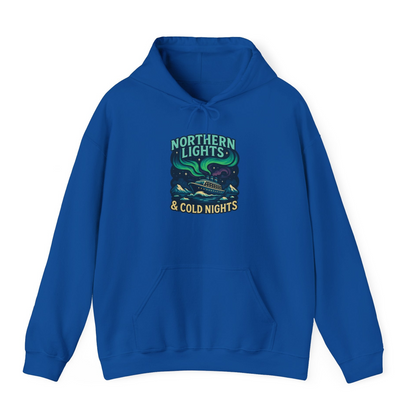 Northern Lights Alaska Cruise Ship Night Adventure Travel Shirt — Hoodie Hoodie – Royal – Alaska Cruise Shirts