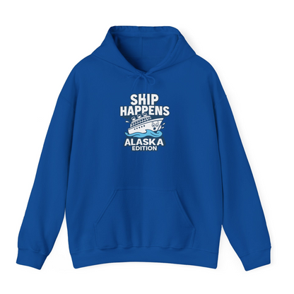 Ship Happens Alaska Cruise Shirt Hoodie – Royal – Alaska Cruise Shirts