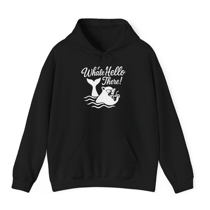 Whale Hello There Shirt Hoodie – Black – Alaska Cruise Shirts