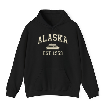Alaska Cruise Shirt Hoodie – Black – Alaska Cruise Shirts