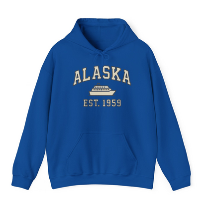 Alaska Cruise Shirt Hoodie – Royal – Alaska Cruise Shirts
