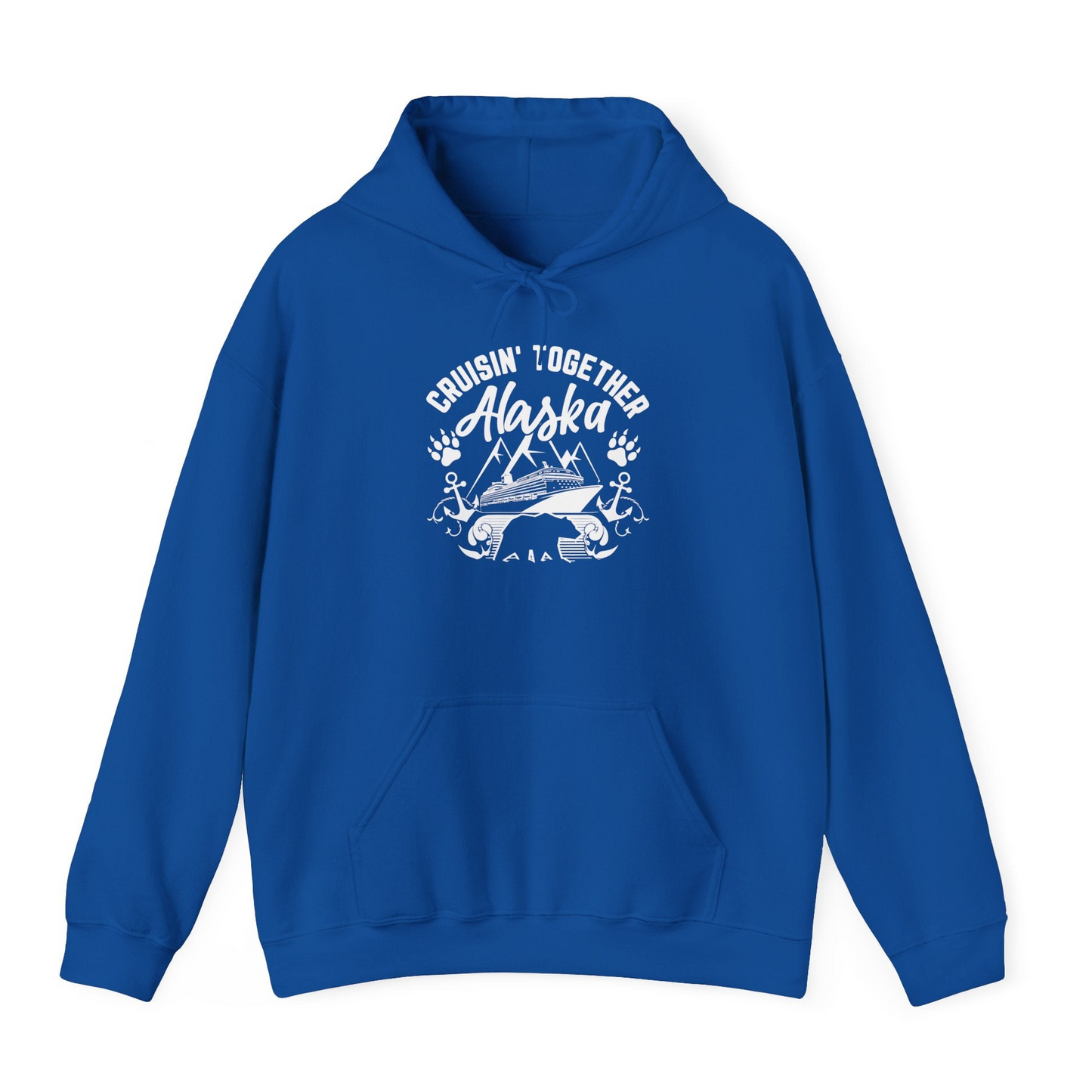 Alaska Cruise Adventure Shirt Hoodie – Royal – Alaska Cruise Shirts