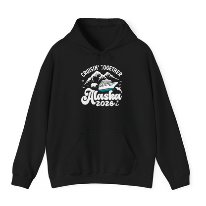 Alaska Cruise Adventure Shirt Hoodie – Black – Alaska Cruise Shirts