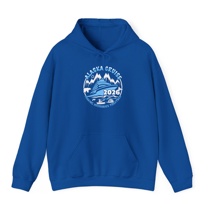 Alaska Cruise 2026 Shirt Hoodie – Royal – Alaska Cruise Shirts