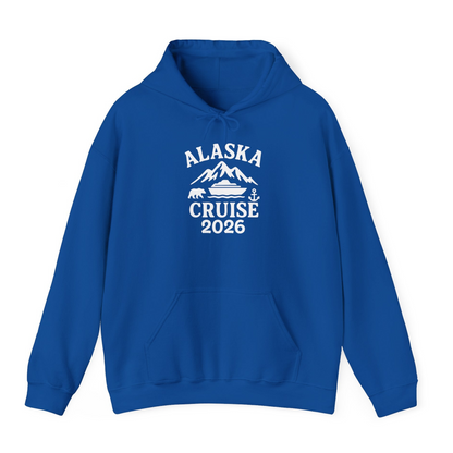 Alaska Cruise 2026 Shirt Hoodie – Royal – Alaska Cruise Shirts