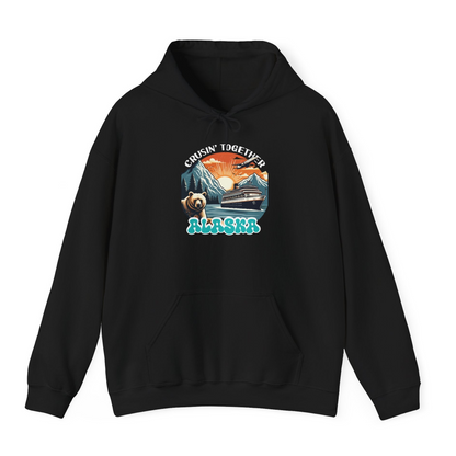 Alaska Cruise Shirt Hoodie – Black – Alaska Cruise Shirts