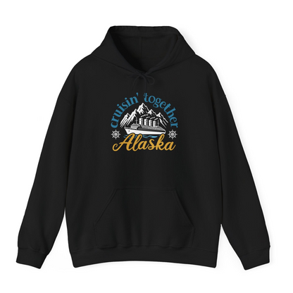 Alaska Cruise Adventure Shirt Hoodie – Black – Alaska Cruise Shirts