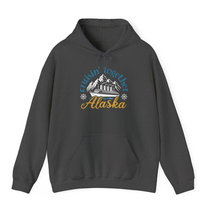 Alaska Cruise Adventure Shirt Hoodie – Dark Heather – Alaska Cruise Shirts