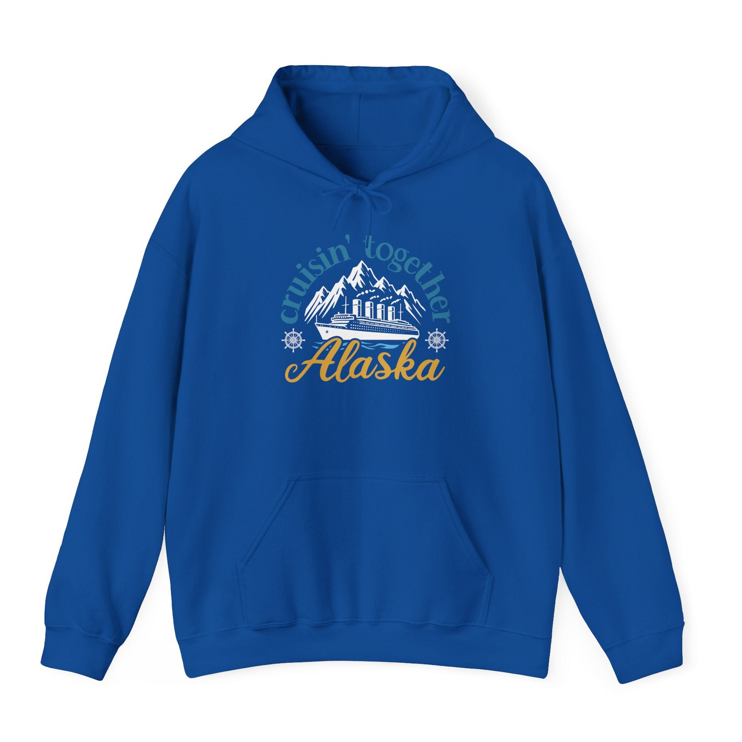Alaska Cruise Adventure Shirt Hoodie – Royal – Alaska Cruise Shirts