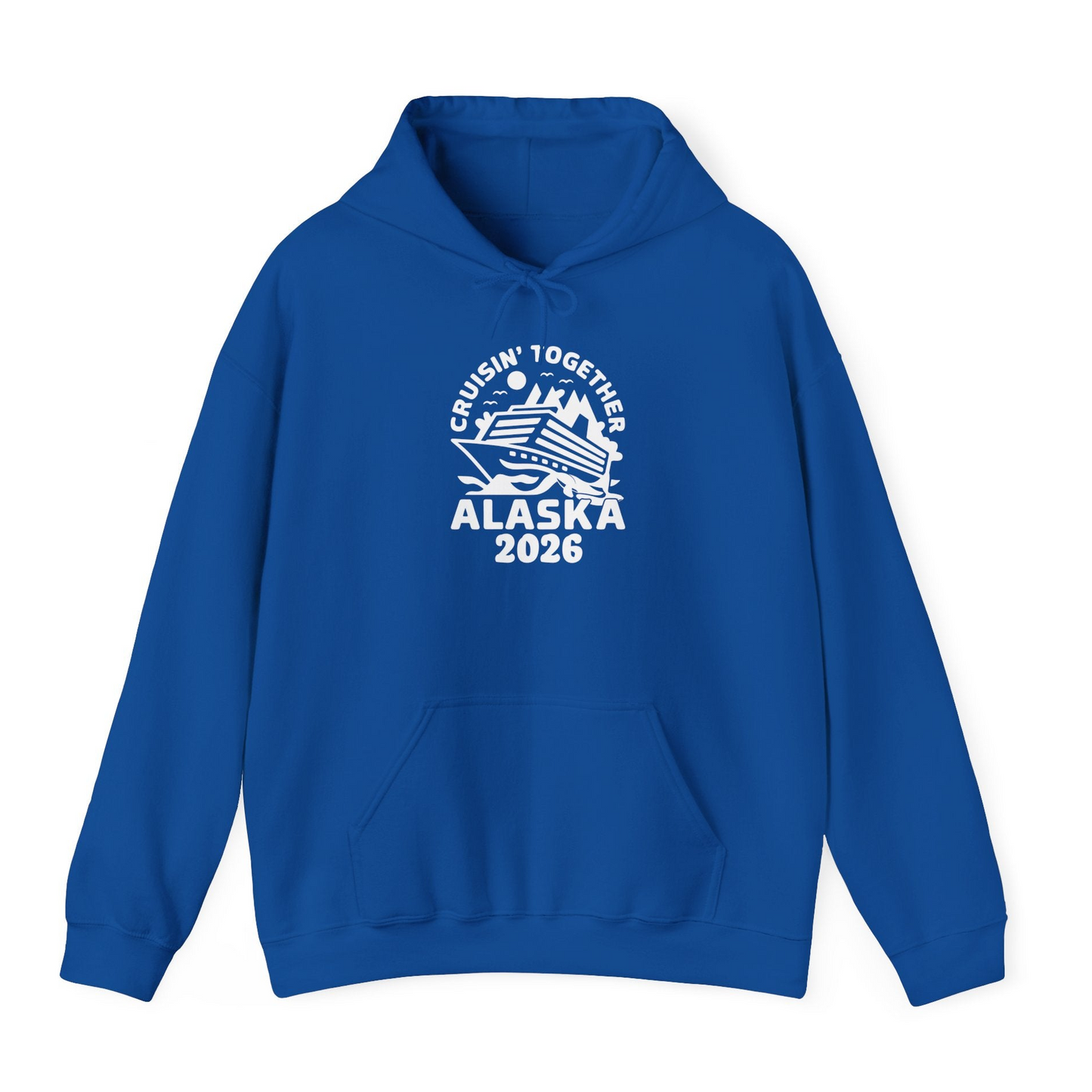 Cruisin Together Alaska Cruise Shirt Hoodie – Royal – Alaska Cruise Shirts