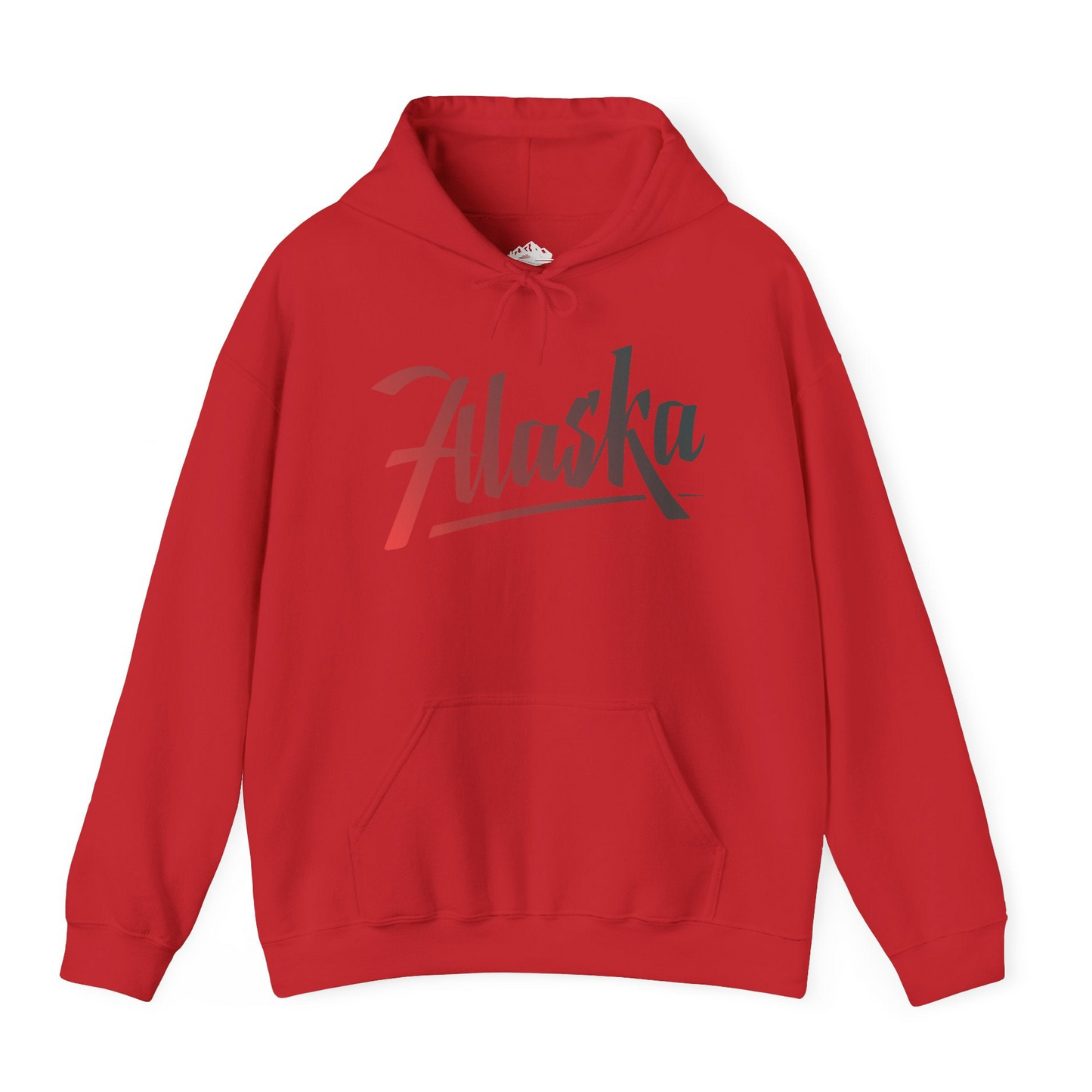 Alaska Script Wordmark Shirt Hoodie – Red – Alaska Cruise Shirts
