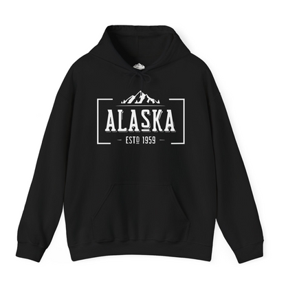 Vintage Alaska Estd 1959 Shirt Hoodie – Black – Alaska Cruise Shirts