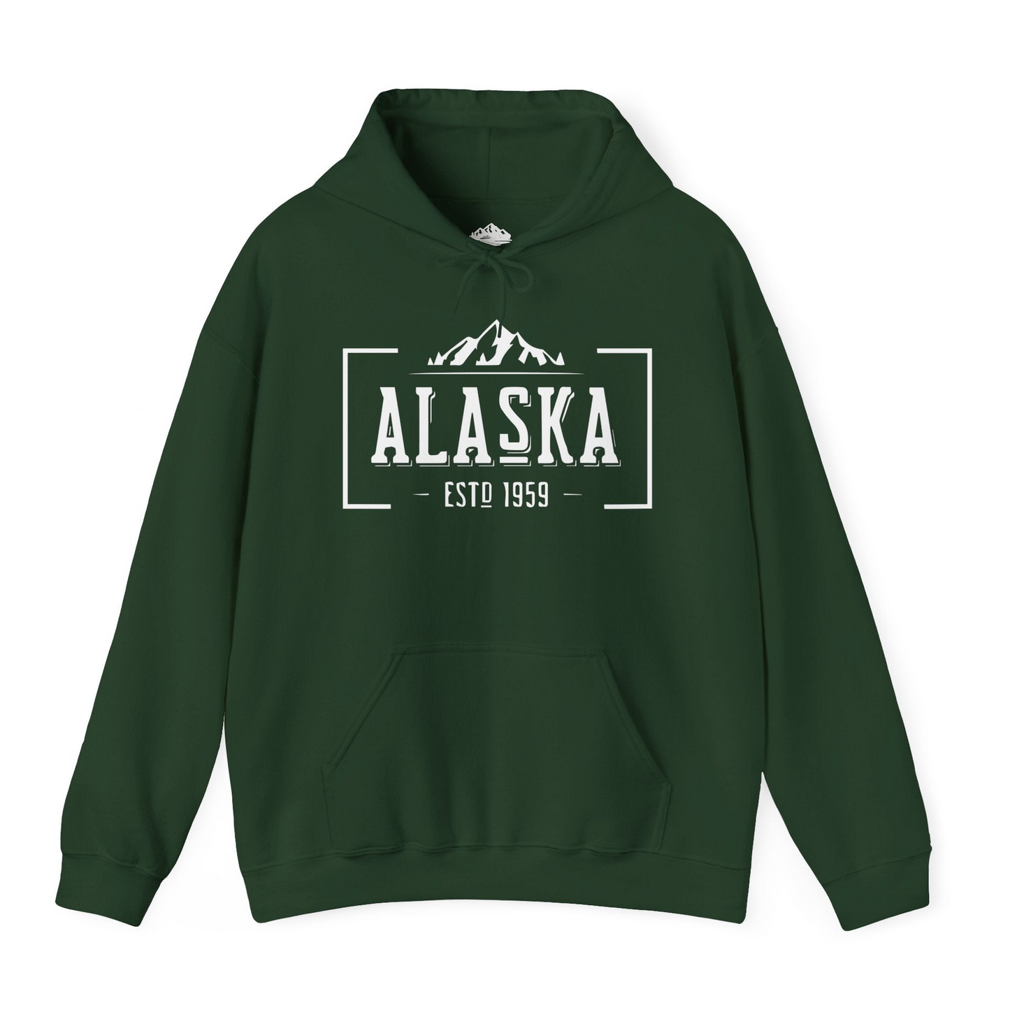 Vintage Alaska Estd 1959 Shirt Hoodie – Forest Green – Alaska Cruise Shirts