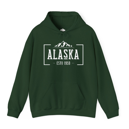 Vintage Alaska Estd 1959 Shirt Hoodie – Forest Green – Alaska Cruise Shirts