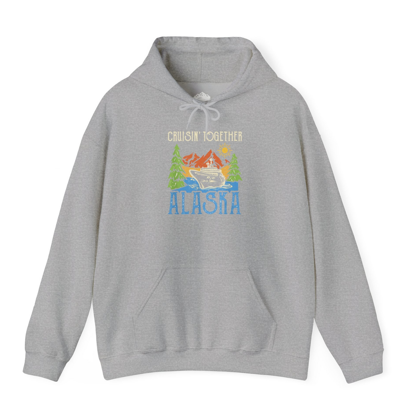 Alaska Cruise Adventure Nature Landscape Retro Family Shirt — Hoodie Hoodie – Sport Grey – Alaska Cruise Shirts
