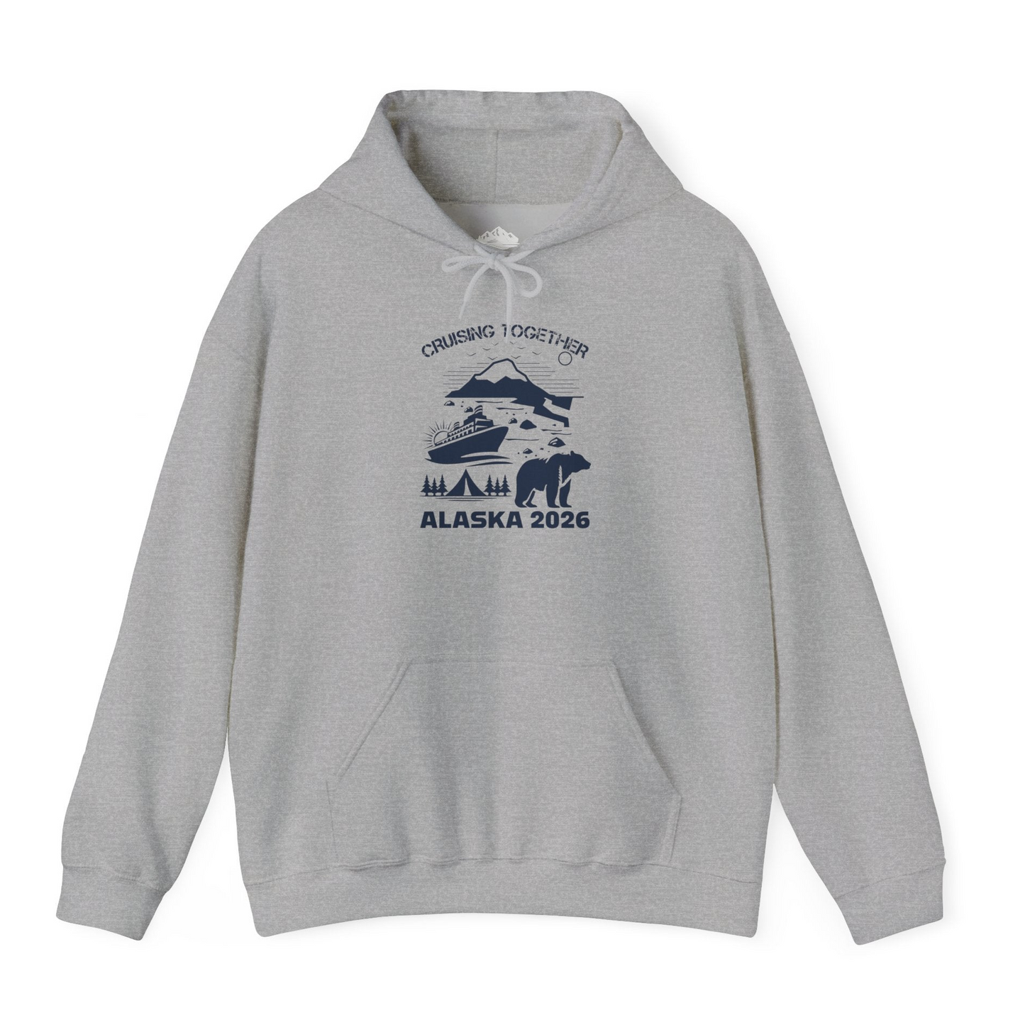 Alaska Cruise 2026 Family Adventure Bear Mountain Nature Shirt — Hoodie Hoodie – Sport Grey – Alaska Cruise Shirts