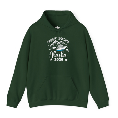 Alaska Cruise Adventure 2026 Shirt Hoodie – Forest Green – Alaska Cruise Shirts