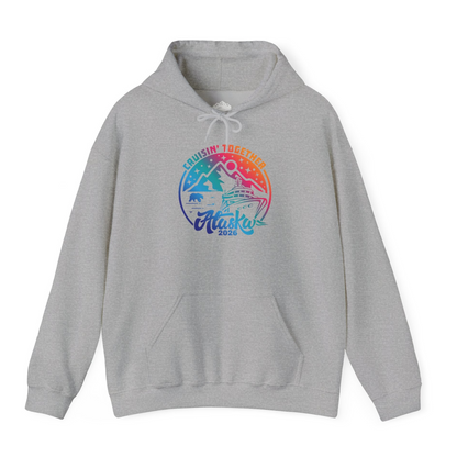Alaska Cruise Adventure Mountains Wildlife Retro Family Group Shirt 2026 — Hoodie Hoodie – Sport Grey – Alaska Cruise Shirts